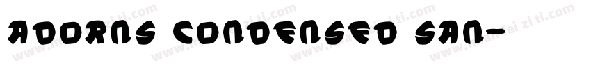 AdornS Condensed San字体转换